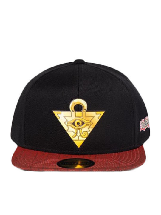 Yugioh Eye Horus Ανδρικό Jockey με Ίσιο Γείσο Μαύρο
