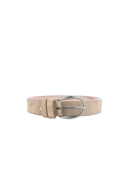 BASHAIKOV CASUAL SUEDE LEATHER BELT SBS-3001-CRO 13-LIGHT BROWN