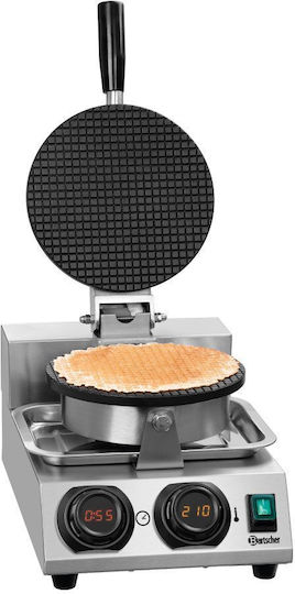 Bartscher Commercial Waffle Maker Single Rotating for Round Waffles 370276