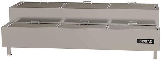Biokan CGDD4 Grill Kohle mit Abmessungen 40x120x44cm