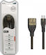 SGL USB 2.0 Cable USB-A female - micro USB-A male Μαύρο 3m (097916)