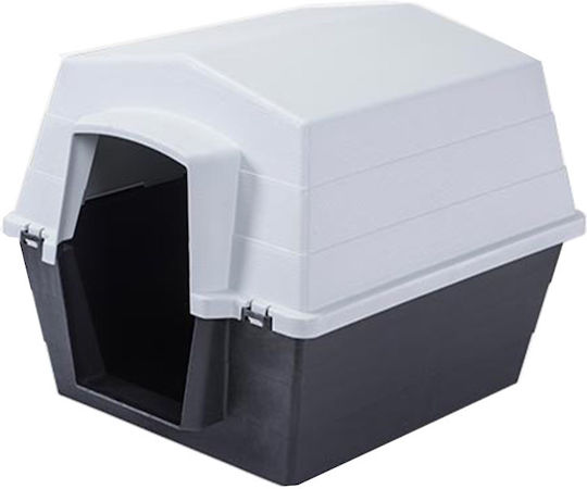 Vesta Dog House Plastic Outdoor Black 53x65x46cm