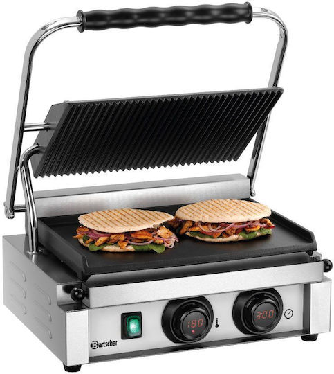 Bartscher Profesional Sandwich Maker cu Suprafețe Netede cu Suprafețe Ondulate 2200W