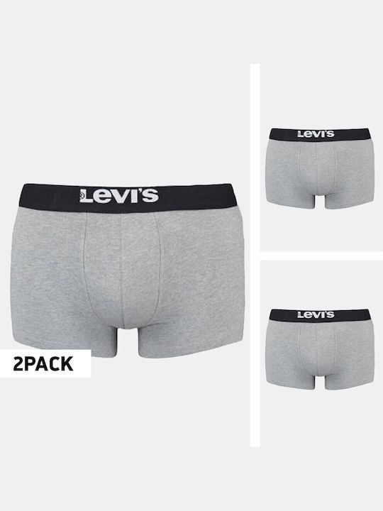 Levi's Ανδρικά Μποξεράκια Γκρι 2Pack