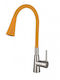 Inter Ceramic Havana Tall U-Shaped Kitchen Faucet Counter Yellow