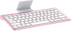 Omoton KB088 Wireless Bluetooth Keyboard for Tablet with US Layout Rose Gold