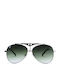 OJO Sunglasses Aviators Mata Ανδρικά Γυαλιά Ηλίου με Μεταλλικό Σκελετό Silver / Green Ντεγκραντέ 12OMN52252