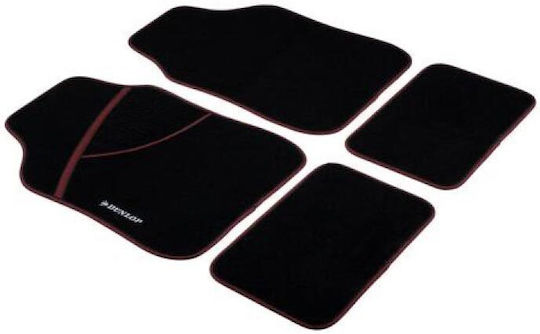 Dunlop Σετ Μπροστινά και Πίσω Πατάκια Universal 4τμχ Μαύρα