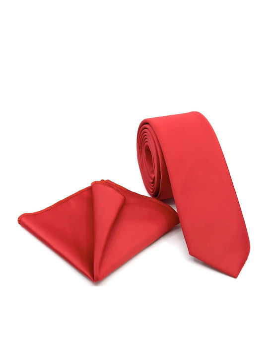 Legend Accessories Men's Tie Set Monochrome Red
