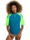 Arena Rash Vest Γυναικεία Κοντομάνικη Αντηλιακή Μπλούζα Πράσινη