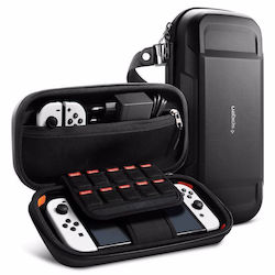 Spigen Rugged Armor Pouch Pro Πλαστική Θήκη Μεταφοράς για Κονσόλα Switch OLED Μαύρη