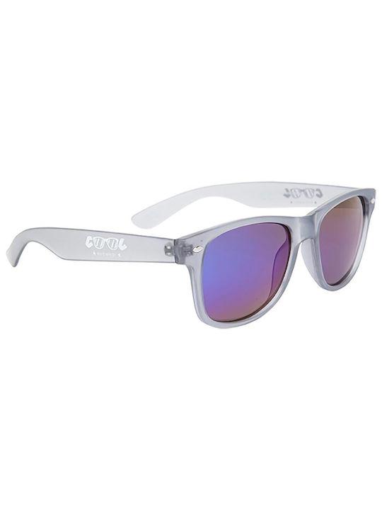 Cool Sunglasses with Transparent Plastic Frame and Purple Polarized Lens S9SUN002-00874