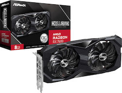 ASRock Radeon RX 7600 8GB GDDR6 Herausforderer OC Grafikkarte