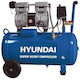 Hyundai H5010LS Single-Phase Air Compressors 60dB with Power 1hp and Airtank 50lt 67B05