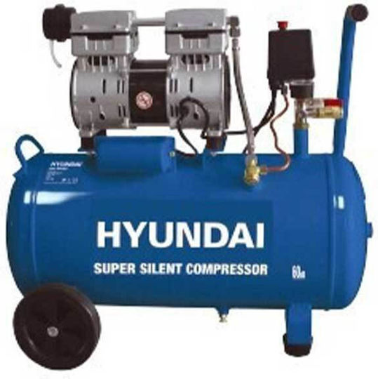 Hyundai H2510LS Single-Phase Air Compressors 60dB with Power 1hp and Airtank 24lt 67B04