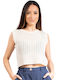 Bluză tricotată Combos NET BLOUSE (SU23-0005 ECRU) colecția pentru femei, culoare bej SU23