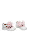 Kids Anatomic Leather Ballerinas with Adjustable Metal Clasp White