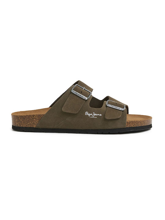 Pepe Jeans Herrensandalen in Grün Farbe