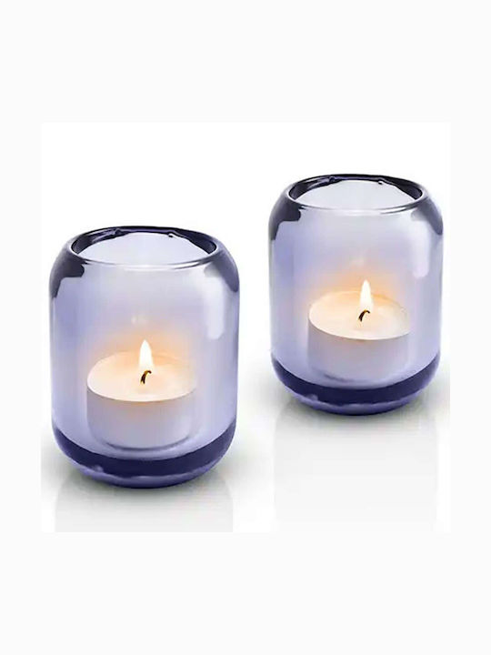 Eva Solo Σετ Κηροπήγια Γυάλινα για Ρεσώ Grape 6.5x6.5x8εκ. 2τμχ