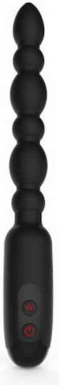 Toyz4lovers Back Beads Πρωκτικές Μπίλιες με Δόνηση Μαύρες 17cm