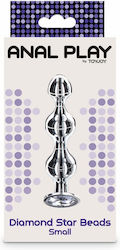 ToyJoy Diamond Star Anal Perlen Klein Silber