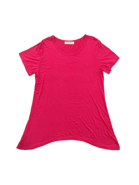 Ustyle Women's T-shirt Fuchsia