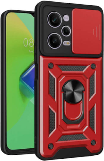 Bodycell Slide Back Cover Metalic Roșu (Poco X5 Pro)
