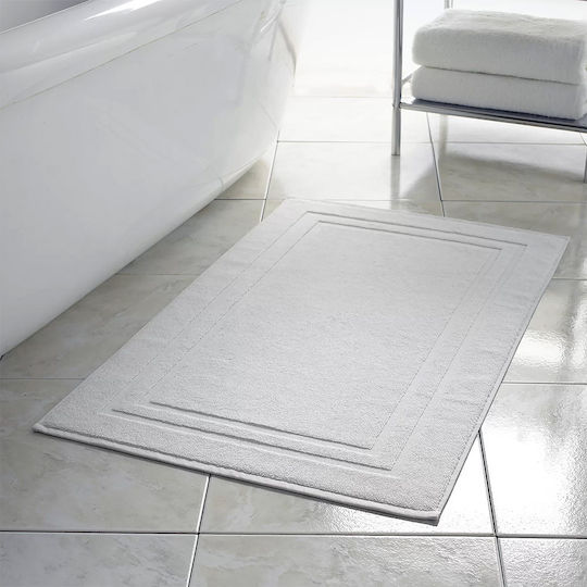 Lino Home Solid Ξενοδοχειακό Πατάκι Μπάνιου Λευκό 50x75εκ.