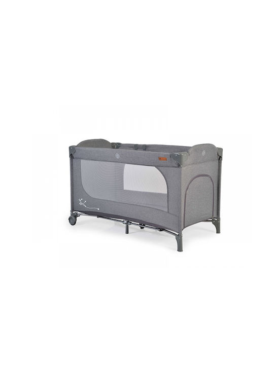 Cangaroo Skyglow Playpen with Mattress Gray 125x62cm