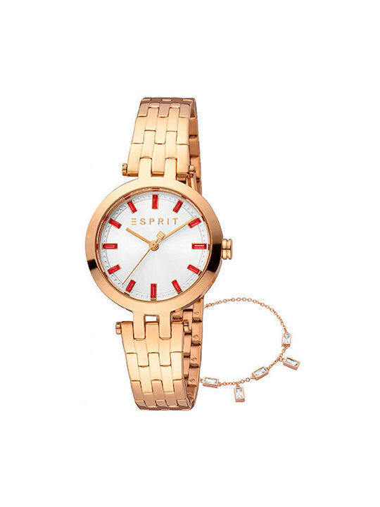 Esprit Uhr mit Rose Gold Metallarmband