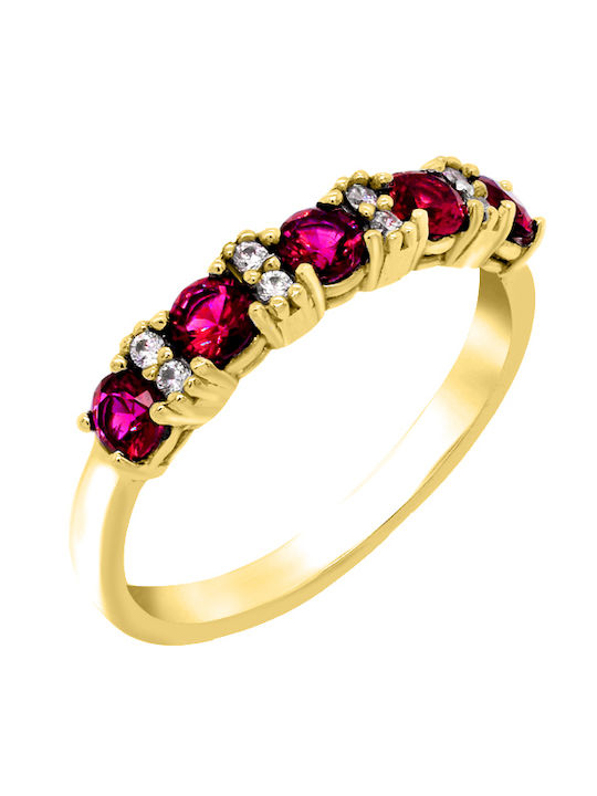 14K Gold cubic zirconia ring