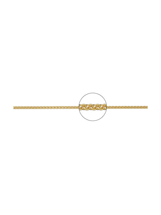 Kette Speiche Rund n2 Gold, 55cm