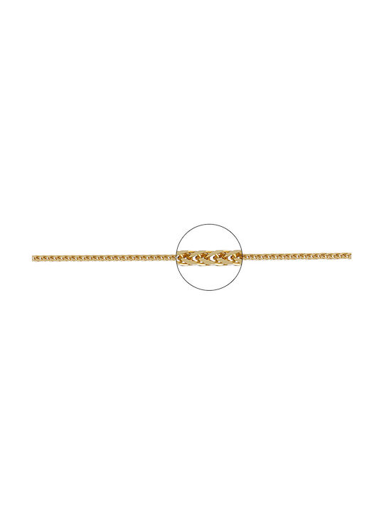 Kette Speiche Quadrat n3 Gold, 50cm