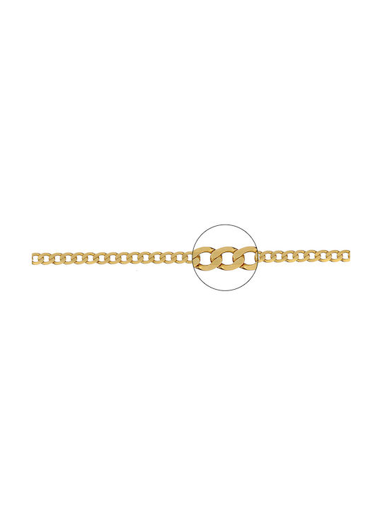 Chain Gourmet n3 Gold, 55cm