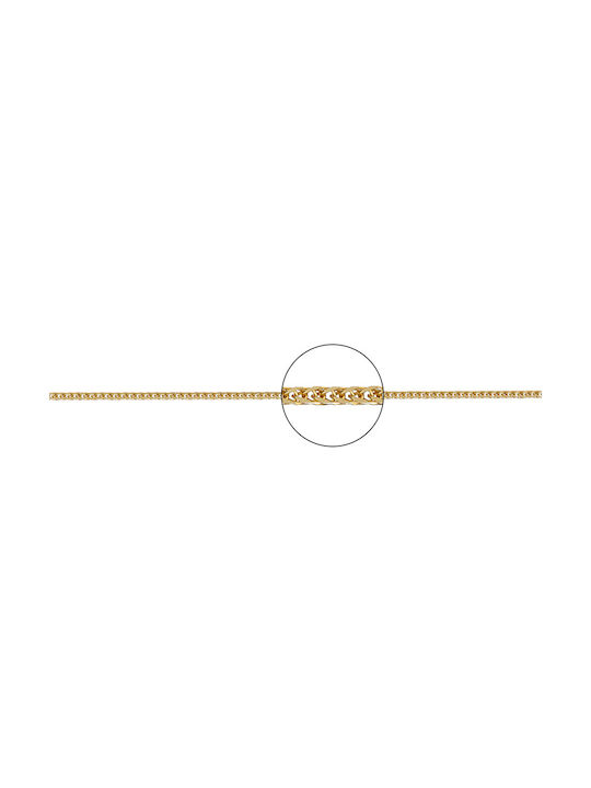 Kette Speiche Quadrat n1 Gold, 40cm