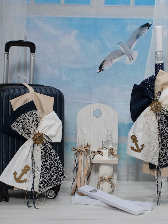 Makis Tselios Fashion Βαπτιστικό Πακέτο με Θέμα Ναυτικό