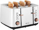 ECG Φρυγανιέρα 4 Θέσεων 1850W Inox