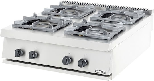 Vimitex Eurochef Flüssiggas-Kocher Vierfach 40kW 80x90x12cm