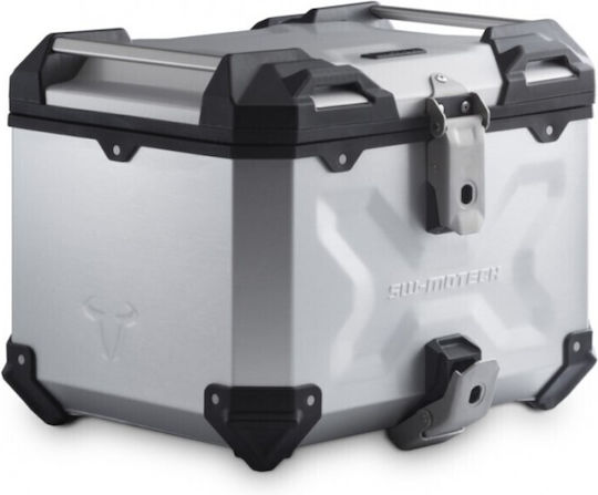 SW-Motech Trax ADV Motorcycle Top Case Aluminum for Yamaha MT-07 Tracer 38L Silver