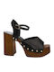 Leather Sandals White/Black