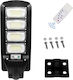 Jortan Street Solar Light 200W 15360lm Cold White with Motion Sensor and Remote Control IP66 63cmx24cmx7cmcm