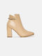 InShoes Women's Ankle Boots Beige