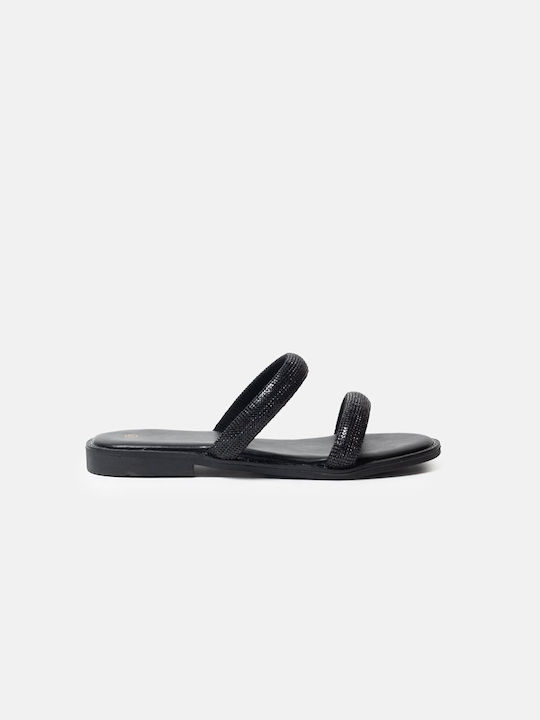 InShoes Damen Flache Sandalen in Schwarz Farbe