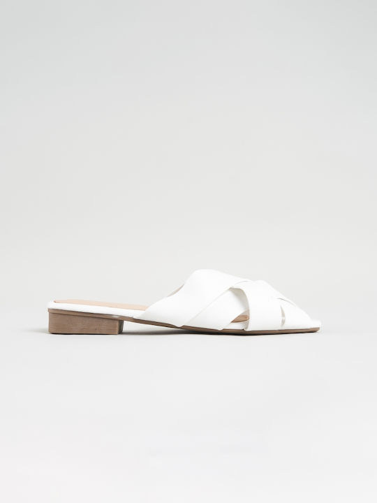 InShoes Flat Mules White 494MM1803