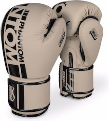 Phantom Boxing Gloves made of Synthetic Leather for Match Beige