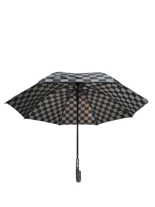 Tradesor Regenschirm mit Gehstock Schwarz