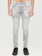 Herren Jeanshose Elastisch mit Slim Passform Gray