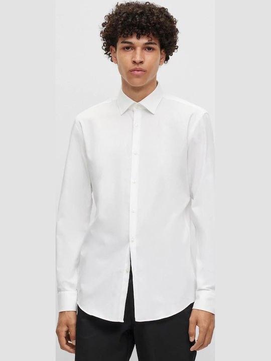 Kenno Long Sleeve Shirt Narrow Fit White