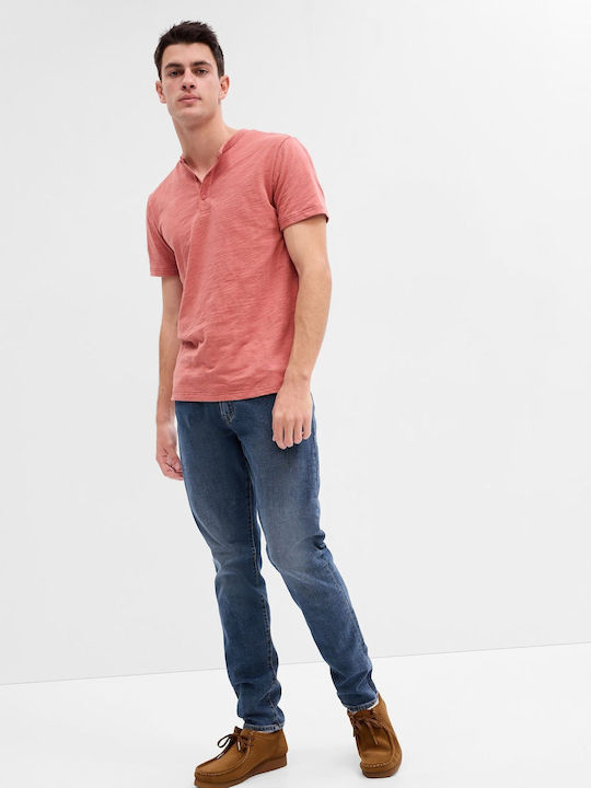 Pantaloni Jeans pentru Bărbați cu Croială Slim Tapered Albastru