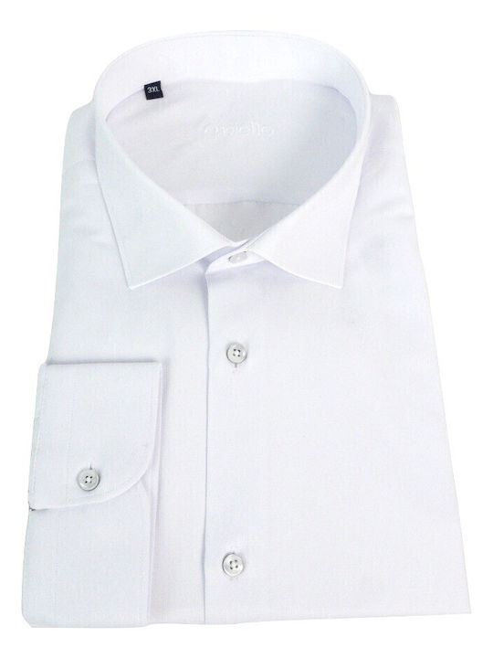 019-5015 Long Sleeve Shirt in Regular Fit White